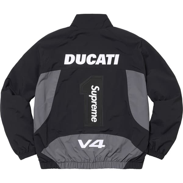 Supreme Ducati Track Jacket - Black (front)