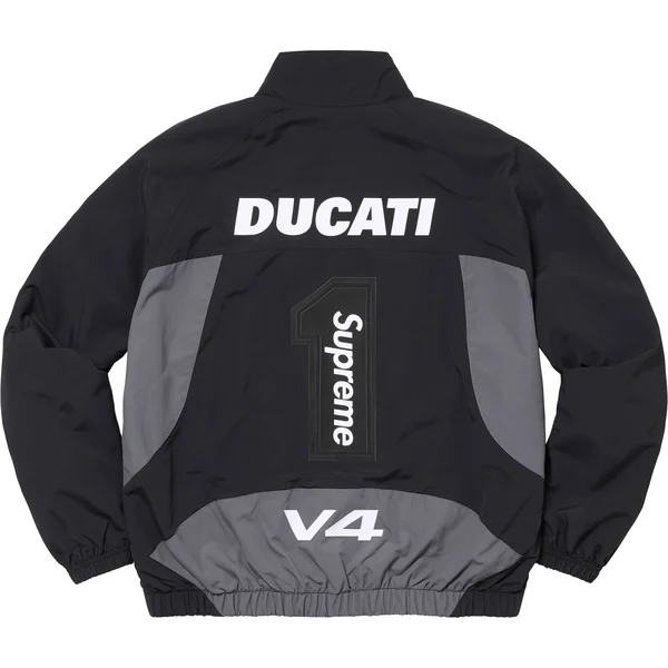 Supreme Ducati Track Jacket - Black (front)