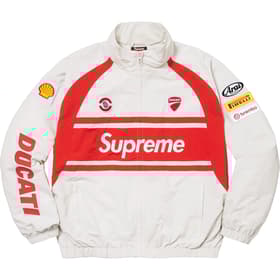 Supreme Ducati Track Jacket Light Grey