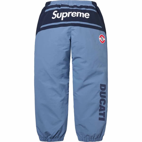 Supreme Ducati Track Pant - Light Blue (front)