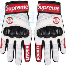 Supreme Ducati Spidi C1 Leather Gloves Red