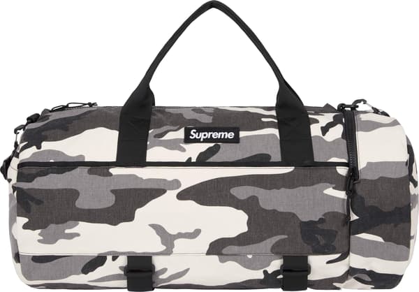 Supreme Duffle Bag - Snow Camo (front)