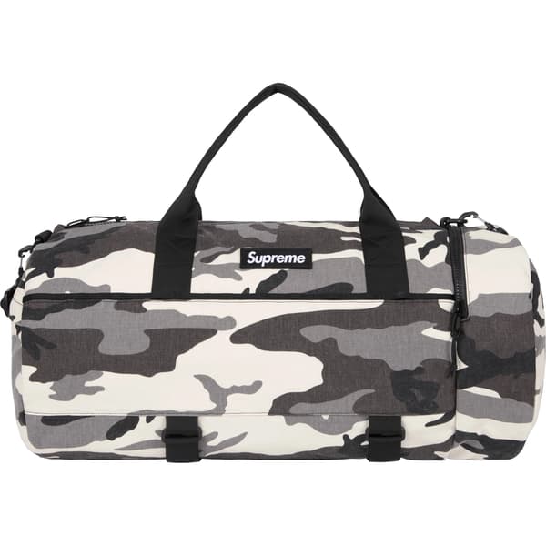 Supreme Duffle Bag - Snow Camo (front)