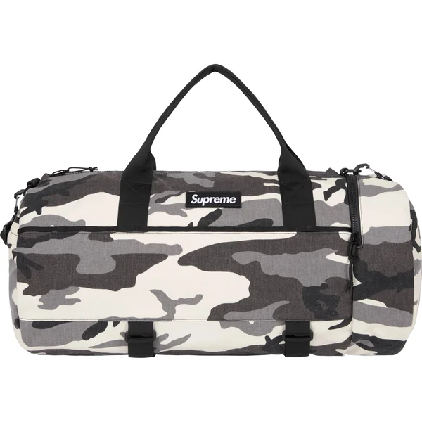 Supreme Duffle Bag - Snow Camo (front)