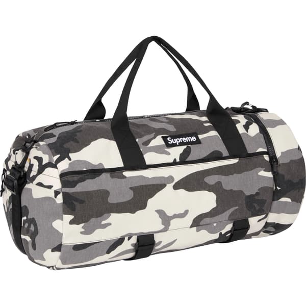 Supreme Duffle Bag - Snow Camo (front)