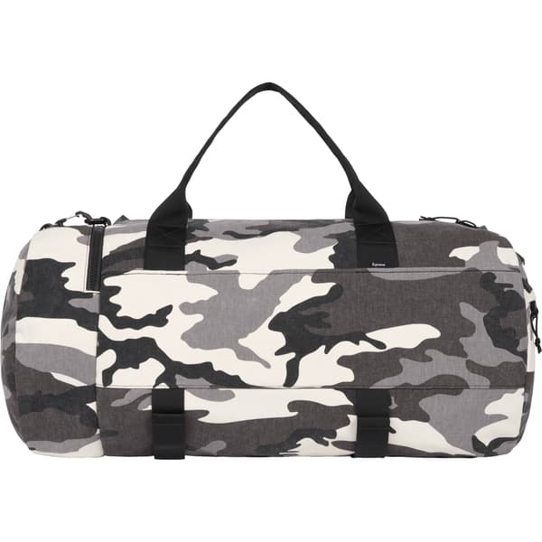 Supreme Duffle Bag - Snow Camo (front)