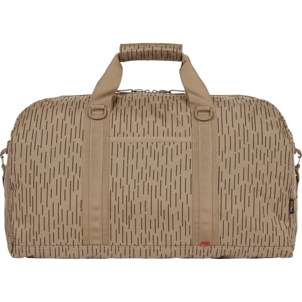Supreme Duffle Bag - Tan Raindrop (front)