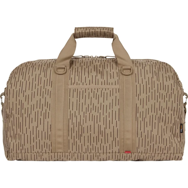 Supreme Duffle Bag - Tan Raindrop (front)