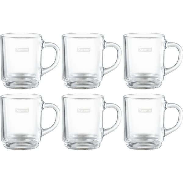 Supreme Duralex Glass Mugs (Set of 6) - Clear (front)
