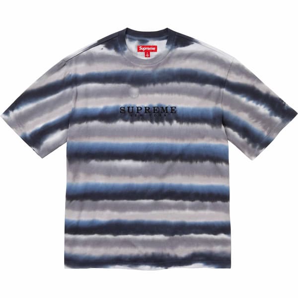 Supreme Dyed Stripe S/S Top - Black (front)