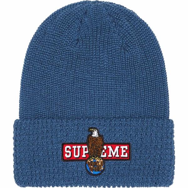 Supreme Eagle Beanie - Slate (front)
