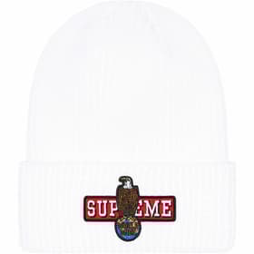 Supreme Eagle Beanie White