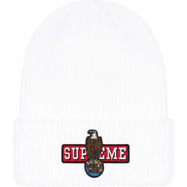 Supreme Eagle Beanie - White (front)