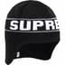 Supreme Earflap Beanie - Black (front)