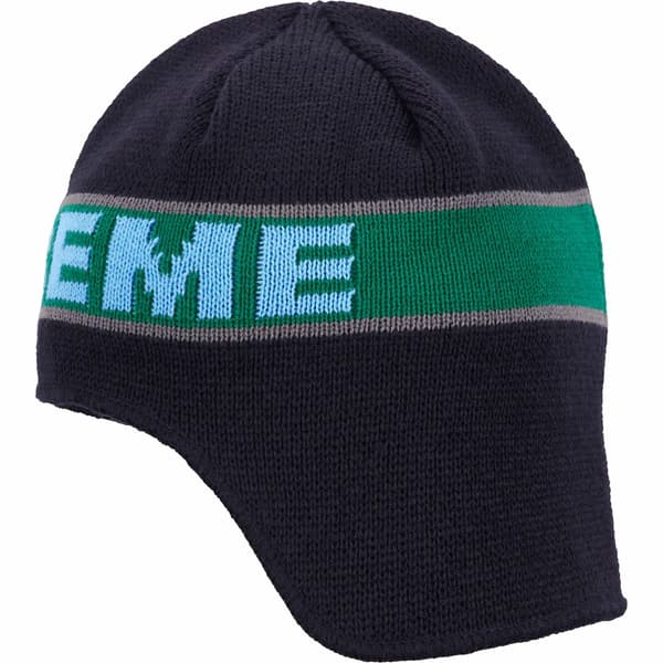 Supreme Earflap Beanie - Navy (front)