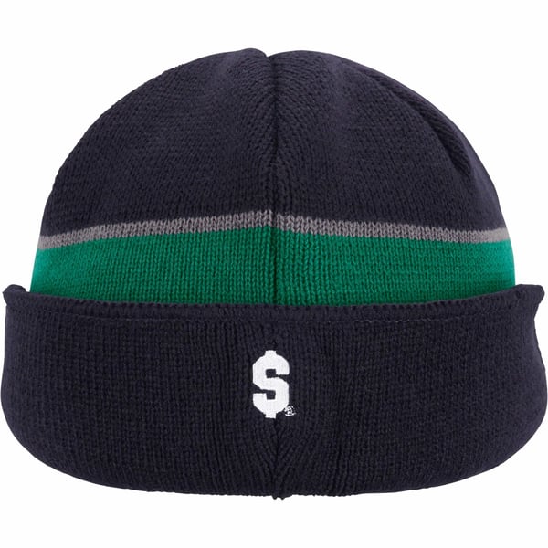 Supreme Earflap Beanie - Navy (front)