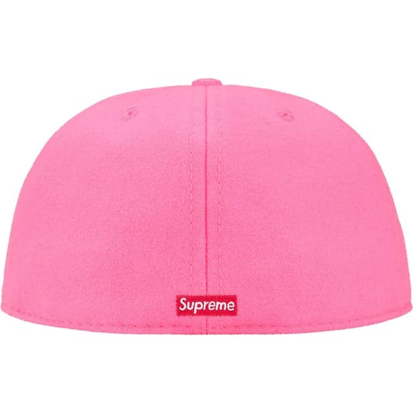Supreme Ebbets S Logo Fitted 6-Panel - Bright Pink (front)