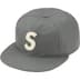Supreme Ebbets S Logo Fitted 6-Panel - Grey (front)
