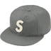 Supreme Ebbets S Logo Fitted 6-Panel - Grey (front)