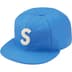 Supreme Ebbets S Logo Fitted 6-Panel - Light Blue (front)