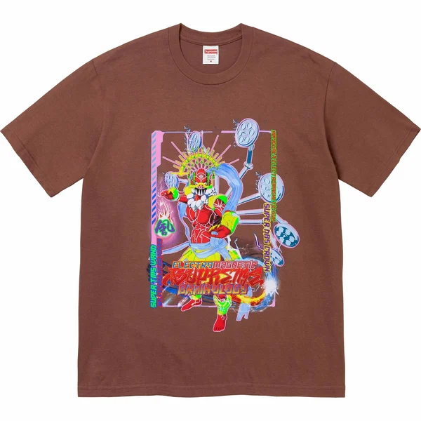 Supreme Electromagnetic Tee - Brown (front)