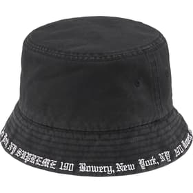 Supreme Embroidered Brim Crusher Black