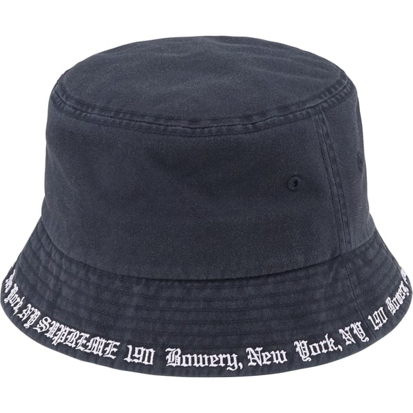 Supreme Embroidered Brim Crusher - Navy (front)