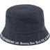 Supreme Embroidered Brim Crusher - Navy (front)