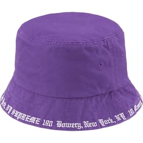 Supreme Embroidered Brim Crusher Purple