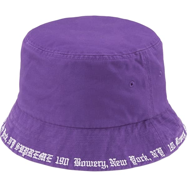 Supreme Embroidered Brim Crusher - Purple (front)