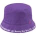 Supreme Embroidered Brim Crusher - Purple (front)