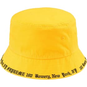 Supreme Embroidered Brim Crusher Yellow