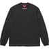 Supreme Embroidered Collar L/S Top - Black (front)