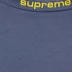 Supreme Embroidered Collar L/S Top - Navy (front)