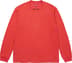 Supreme Embroidered Collar L/S Top - Red (front)