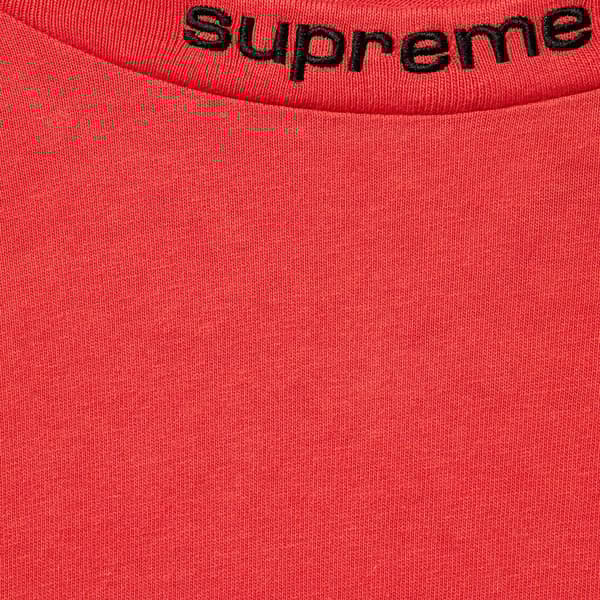 Supreme Embroidered Collar L/S Top - Red (front)