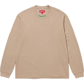Supreme Embroidered Collar L/S Top Tan