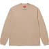 Supreme Embroidered Collar L/S Top - Tan (front)