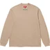 Supreme Embroidered Collar L/S Top - Tan (front)