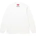 Supreme Embroidered Collar L/S Top - White (front)