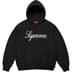 Supreme Embroidered Script Hooded Sweatshirt - Black (front)