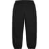 Supreme Embroidered Script Sweatpant - Black (front)