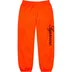 Supreme Embroidered Script Sweatpant - Bright Orange (front)