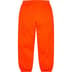 Supreme Embroidered Script Sweatpant - Bright Orange (front)