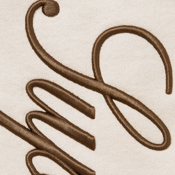 Supreme Embroidered Script Sweatpant - Stone (front)