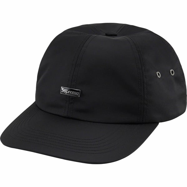 Supreme Enamel Logo 6-Panel - Black (front)