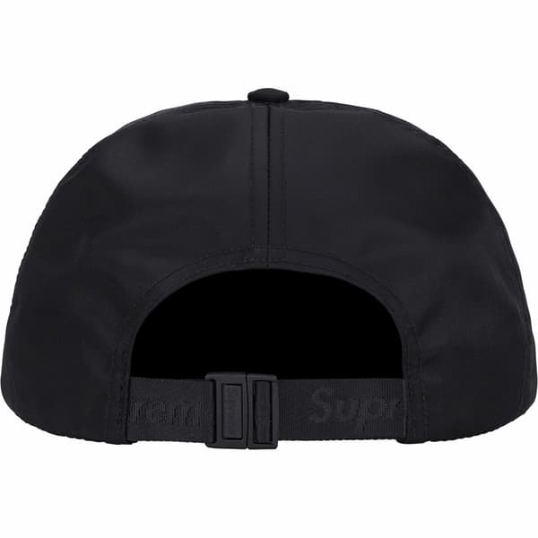 Supreme Enamel Logo 6-Panel - Black (front)