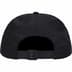 Supreme Enamel Logo 6-Panel - Black (front)