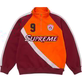 Supreme Equipé Half Zip Sweatshirt Dark Orange