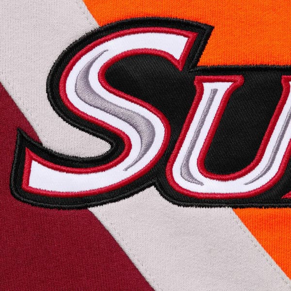 Supreme Equipé Half Zip Sweatshirt - Dark Orange (front)